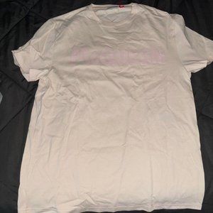 Alexander McQueen Graffiti Logo Cotton T-Shirt Size Small, Color Ecru